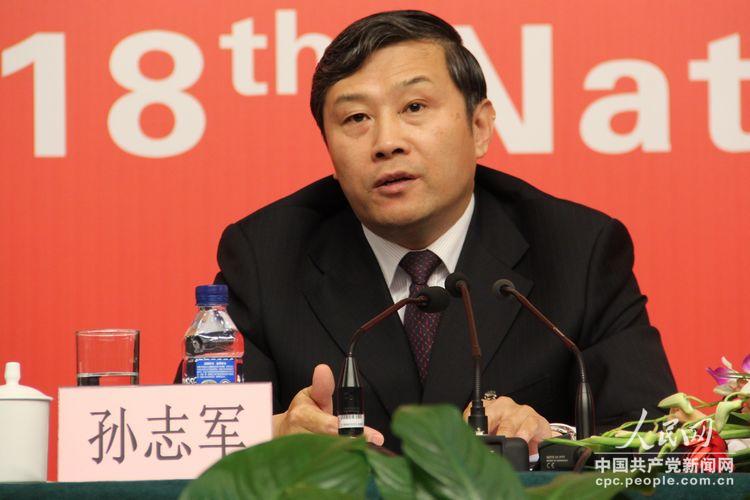 中宣部副部長(zhǎng)孫志軍回答記者提問(wèn)（人民網(wǎng)記者 毛雷 攝）
