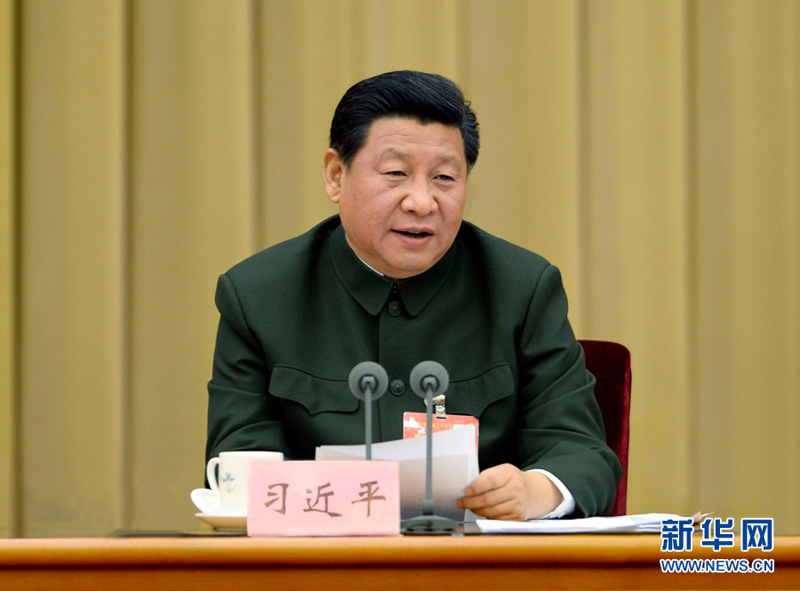 2014年12月3日至4日，全軍裝備工作會(huì)議在北京召開(kāi)。習(xí)近平在會(huì)上發(fā)表重要講話。 李剛攝