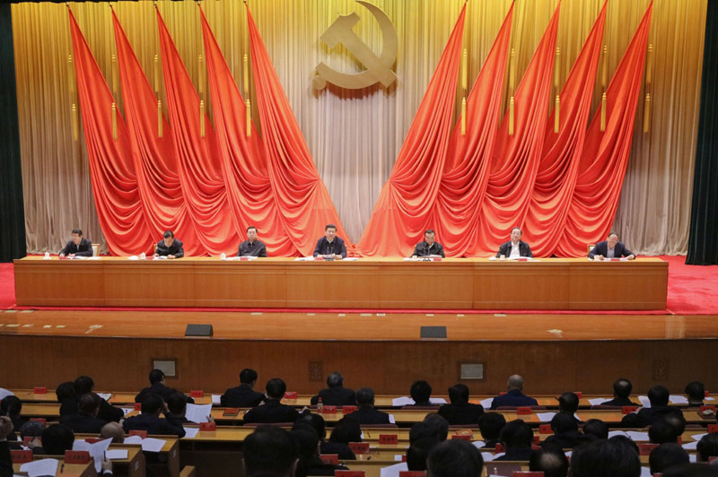 1月18日，省部級主要領導干部學習貫徹十八屆五中全會精神專題研討班在中央黨校開班。習近平、李克強、張德江、俞正聲、劉雲山、王岐山、張高麗等黨和國家領導人出席開班式。新華社記者 劉衛兵 攝