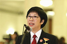 黃志麗代表接受採訪