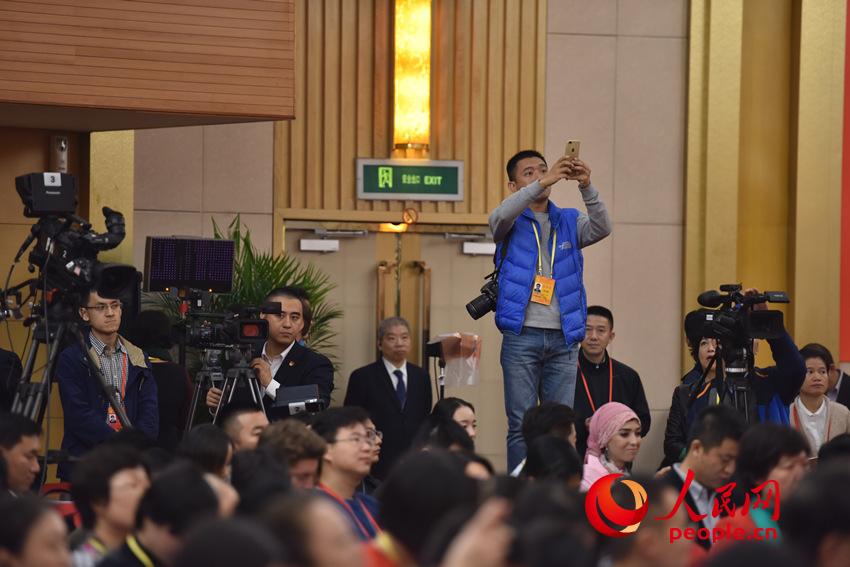 圖為記者在現場（人民網記者 王天樂攝）