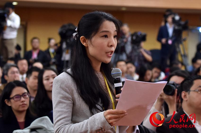 圖：中央人民廣播電臺記者提問