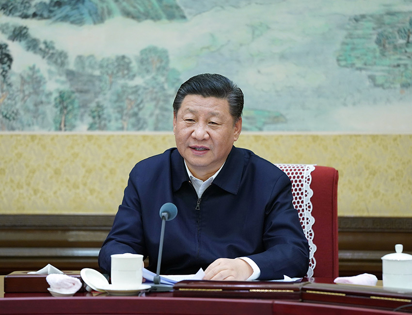 12月25日至26日，中共中央政治局召開民主生活會，中共中央總書記習近平主持會議並發表重要講話。 新華社記者 謝環馳 攝