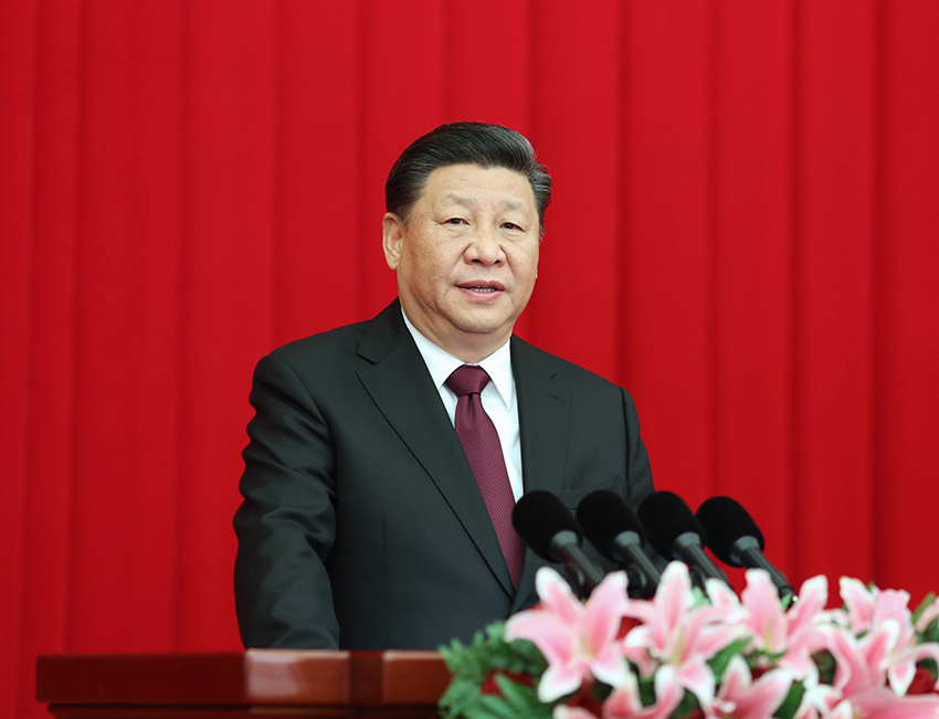 12月29日，全國政協在北京舉行新年茶話會。中共中央總書記、國家主席、中央軍委主席習近平在茶話會上發表重要講話。　新華社記者 鞠鵬 攝