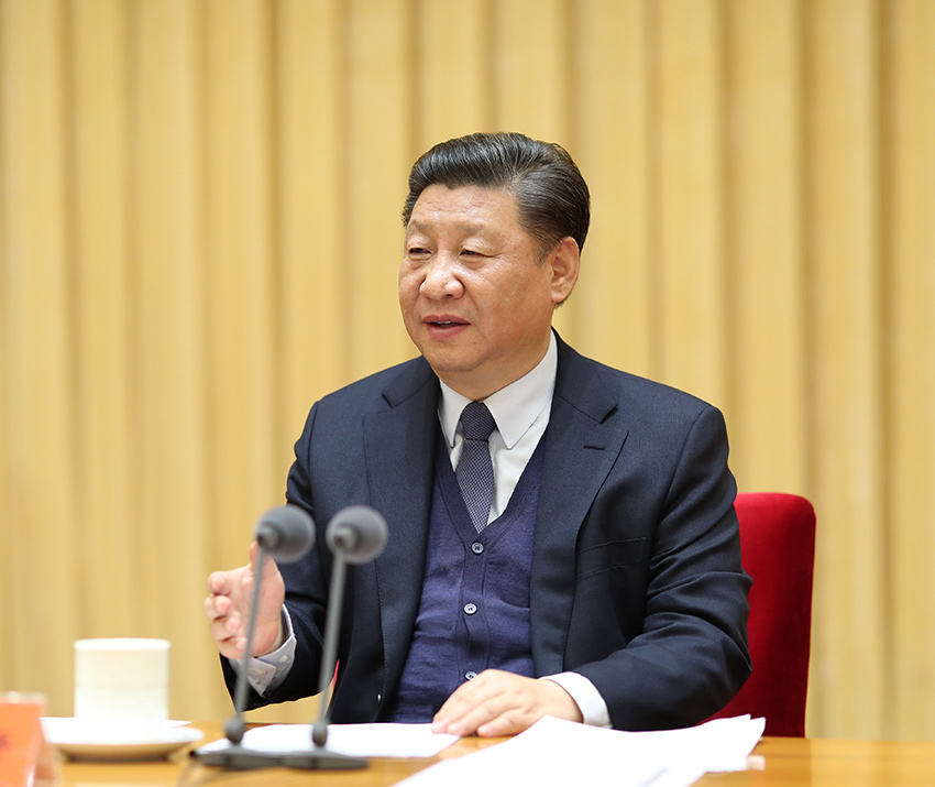 1月15日至16日，中央政法工作會(huì)議在北京召開。中共中央總書記、國家主席、中央軍委主席習(xí)近平出席會(huì)議並發(fā)表重要講話。 新華社記者 姚大偉 攝