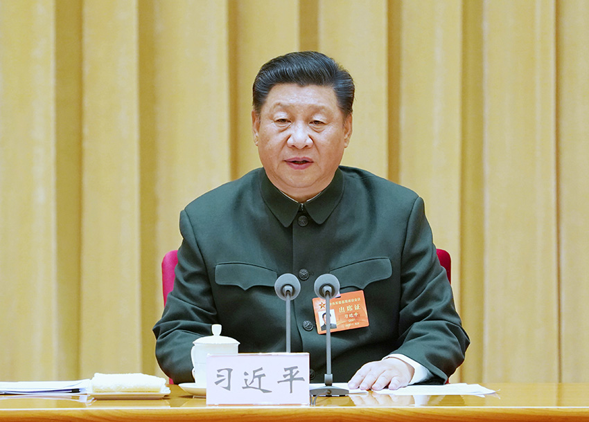 11月8日至10日，中央軍委基層建設會議在北京召開。中共中央總書記、國家主席、中央軍委主席習近平出席會議並發表重要講話。 新華社記者 李剛 攝