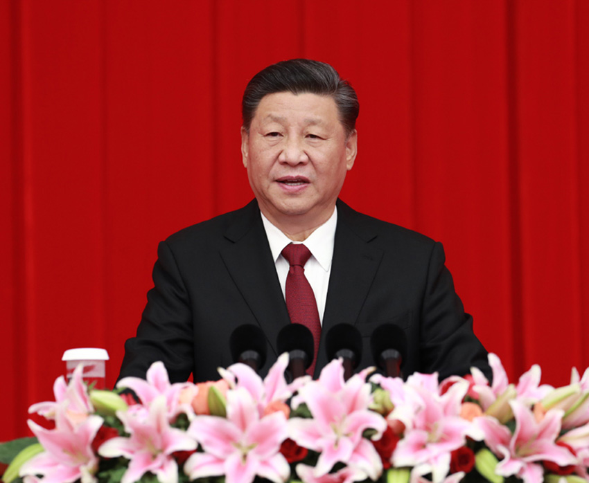 12月31日，全國(guó)政協(xié)在北京舉行新年茶話會(huì)。中共中央總書記、國(guó)家主席、中央軍委主席習(xí)近平在茶話會(huì)上發(fā)表重要講話。 新華社記者 龐興雷 攝