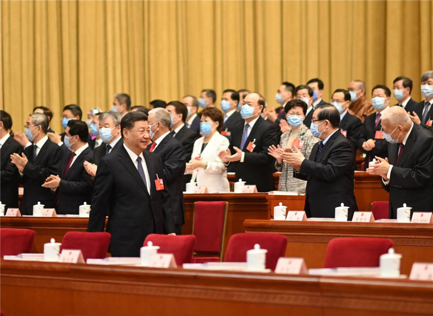 5月22日，第十三屆全國人民代表大會第三次會議在北京人民大會堂開幕。這是習近平步入會場。 新華社記者 李學仁 攝