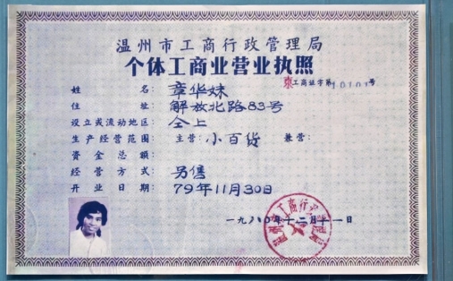 一張營業執照 見證改革活力迸發2018年11月13日，在慶祝改革開放40周年之際，習近平總書記前往國家博物館，參觀“偉大的變革——慶祝改革開放40周年大型展覽”。展覽中，一張定格在國家博物館展廳的個體工商業營業執照，見證了中國社會從“鐵板一塊”到大潮奔涌的變遷。